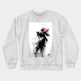 Beta Fish Ink Portrait Crewneck Sweatshirt